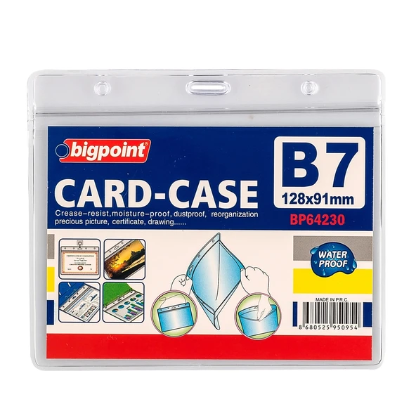 Bigpoint Kilitli Kart Poşeti Yatay B7 (128x91mm) x 10 Adet ürün görseli 1