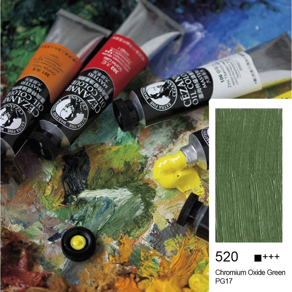 Bigpoint Cezanne Extra Fine Yağlı Boya 45 ml Chromium Oxide Green 520 x 6 Adet ürün görseli 1