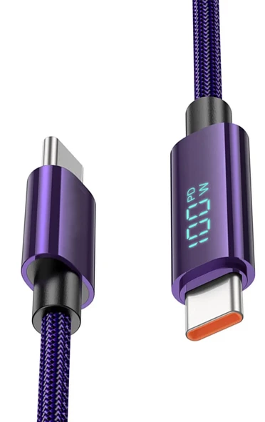 Zipax Vivo Y27 Y31 Y31s Y33s Y33T Y35 Y36 Type-C 100W Hızlı Şarj Data Kablosu Hoc-U125-CC ürün görseli 1