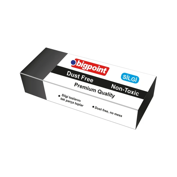 Bigpoint Dust-Free Silgi Siyah - Orta Boy x 30 Adet ürün görseli 1