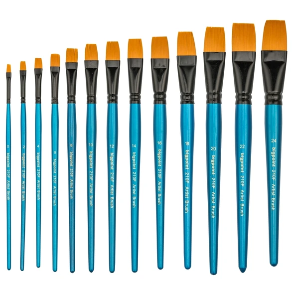 Bigpoint 210F Serisi Sentetik Kıl Düz Kesik Fırça No: 2 x 12 Adet ürün görseli 1