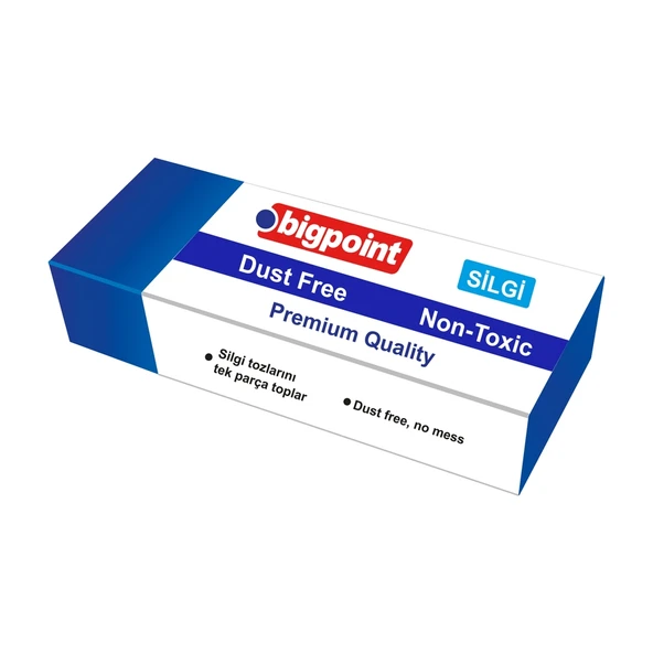 Bigpoint Dust-Free Sinav Silgisi Mavi x 24 Adet ürün görseli 1