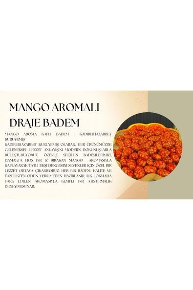 Mango Aromalı Draje Badem 50 GR - Resim 2