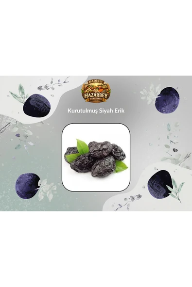 Kurutulmuş Siyah Erik 250 GR - Resim 2