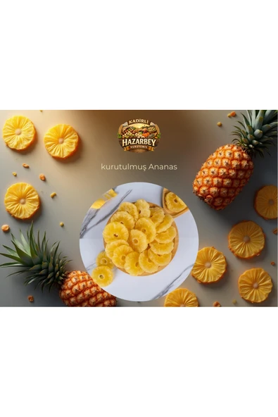 Kurutulmuş Ananas 100 GR. - Resim 2
