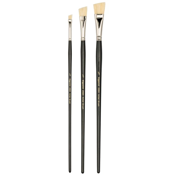 Bigpoint 258A Serisi Doğal Kıl Yan Kesik Fırça No: 5/8 x 12 Adet ürün görseli 1