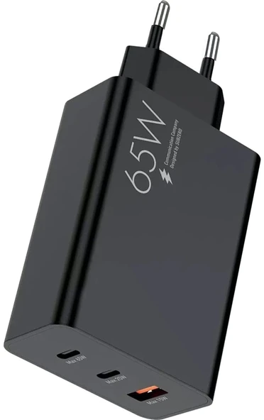 Zipax Galaxy S20 S21 S22 S23 S24 S25 26 Fe Plus Ultra 65W PD/PD/Usb 3-Girişli Hızlı Şarj Başlığı-SG87 ürün görseli 1