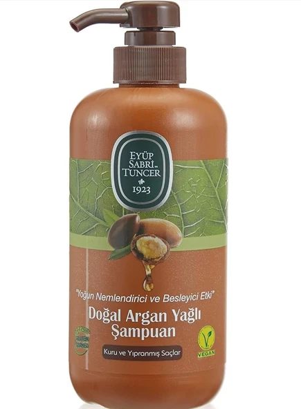 ARGAN YAĞLI ŞAMPUAN 600 ML YOĞUN NEMLENDİRİCİ VE BESLEYİCİ GLUTEN İÇERMEZ ürün görseli 1