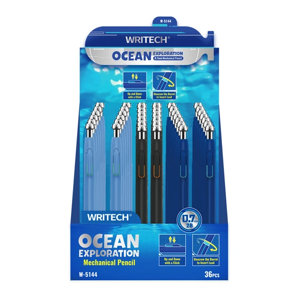 WRITECH W-5144 OCEAN 0,7MM VERSATİL KALEM - 36'LI STAND ürün görseli 1