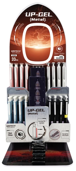 WRITECH W-0156 METAL UP 0,7MM MAVİ JEL KALEM - 32'Lİ SET ürün görseli 1