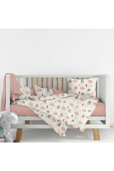 Flanel (Pazen) Kumaşından %100 Pamuklu Bebek Nevresim Takımı -100x150 ürün görseli 1