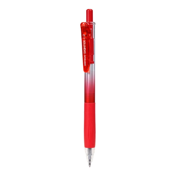 WRITECH W-099S SIGNTEK İMZA KALEMİ 1,0MM KIRMIZI JEL KALEMİ - 12'Lİ KUTU ürün görseli 1
