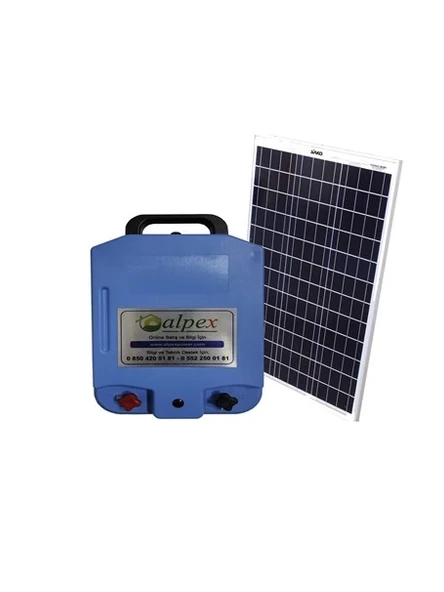 ALPEX Elektrikli Çit Cihazı 25000 Volt Aç Kapa Model Panelli Set ürün görseli 1