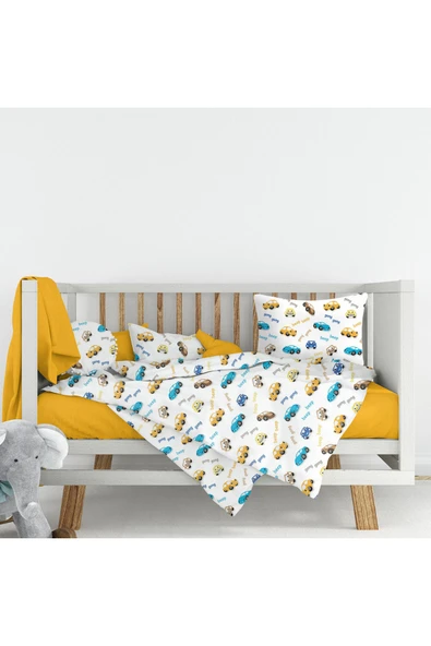 Ranforce Kumaşından 1.Kalite %100 Pamuklu Bebek Nevresim Takımı - 100x150 ürün görseli 1