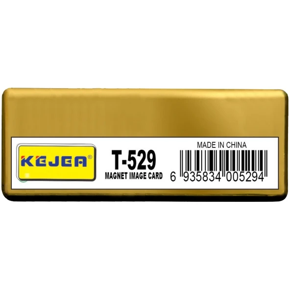KEJEA T-529G MIKNATISLI İSİMLİK ALTIN - 78X22MM - 25ADET ürün görseli 1