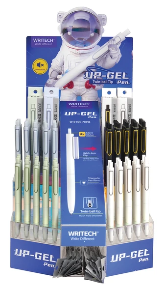 WRITECH W-0154 UP 0,5MM MAVİ JEL KALEM - 70'Lİ STAND ürün görseli 1