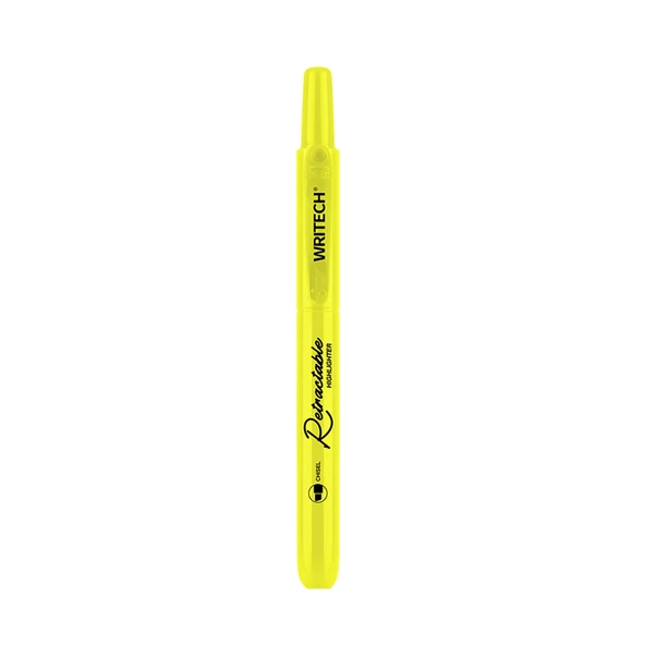 WRITECH W-805S BASMALI FOSFORLU KALEM NEON SARI - 12'Lİ KUTU ürün görseli 1