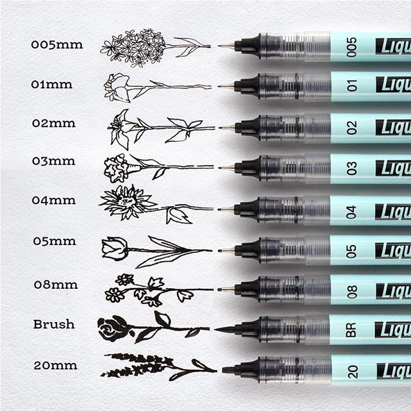 WRITECH W-704 LIQUID FINELINER 0,2MM KALEM - 12'Lİ KUTU ürün görseli 1