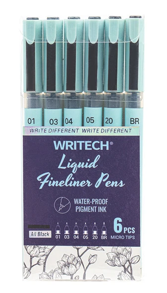 WRITECH W-704 LIQUID FINELINER KALEM - 6'LI ürün görseli 1