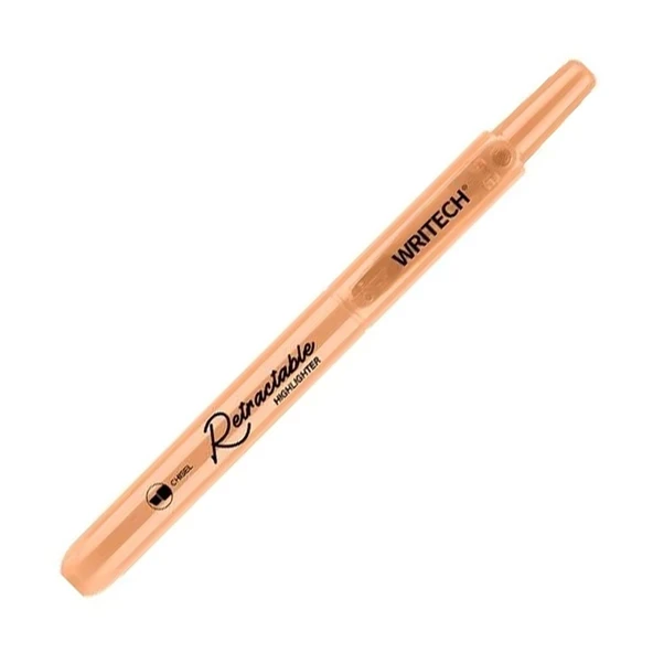 WRITECH W-805S BASMALI FOSFORLU KALEM PASTEL KOYU TURUNCU - 12'Lİ KUTU ürün görseli 1