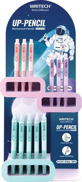 WRITECH W-5154 0,5MM VERSATİL KALEM - 38'Lİ STAND ürün görseli 1
