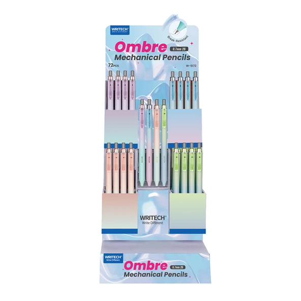 WRITECH W-5172 OMBRE 0,7MM VERSATİL KALEM - 72'Lİ DISPLAY ürün görseli 1