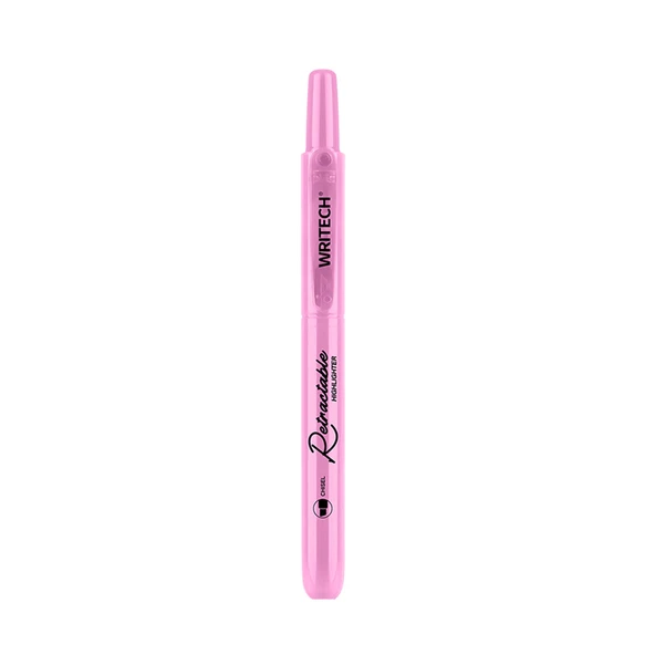 WRITECH W-805S BASMALI FOSFORLU KALEM PASTEL PEMBE - 12'Lİ KUTU ürün görseli 1