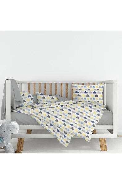 Ranforce Kumaşından 1.Kalite %100 Pamuklu Bebek Nevresim Takımı - 100x150 ürün görseli 1