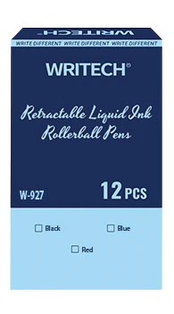 WRITECH W-927 LIQUID ROLLER 0,5MM KALEM MAVİ - 12'Lİ KUTU - Resim 2