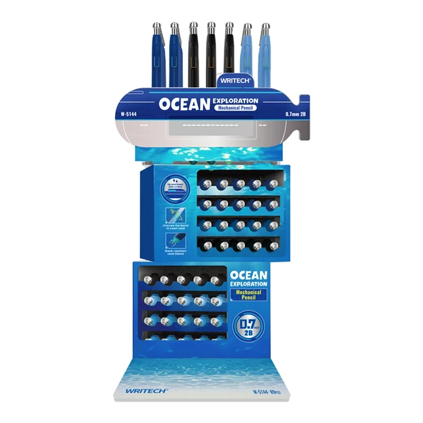 WRITECH W-5144 OCEAN 0,7MM VERSATİL KALEM - 89'LU STAND ürün görseli 1