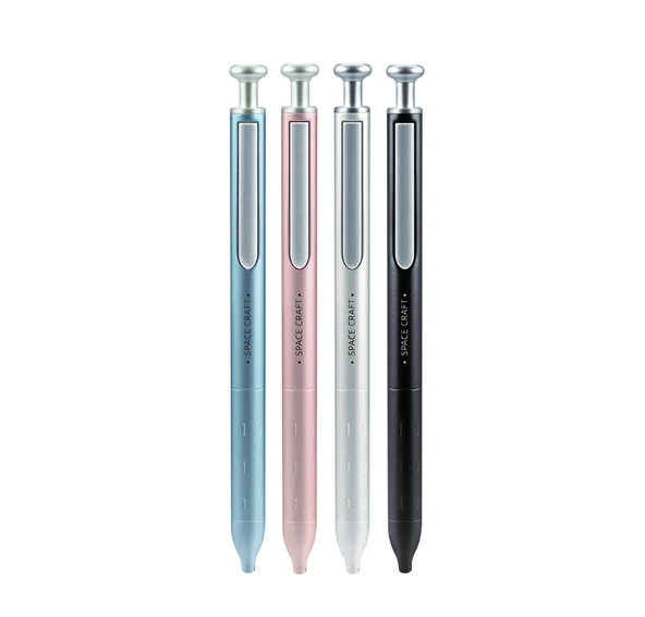 WRITECH W-0156 METAL UP SİYAH GÖVDE 0,7MM MAVİ JEL KALEM - 6'LI KUTU ürün görseli 1