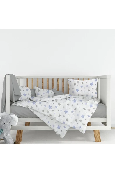 Ranforce Kumaşından 1.Kalite %100 Pamuklu Bebek Nevresim Takımı - 100x150 ürün görseli 1