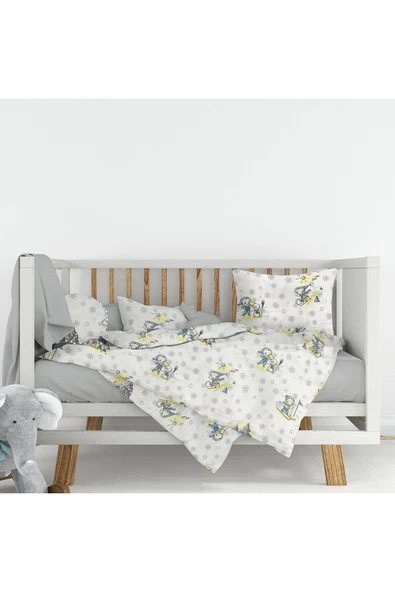 Ranforce Kumaşından 1.Kalite %100 Pamuklu Bebek Nevresim Takımı - 100x150 ürün görseli 1