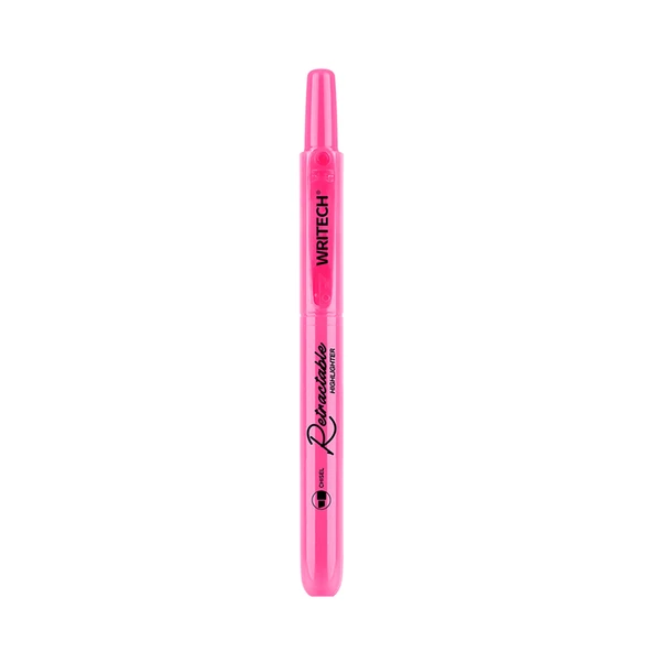 WRITECH W-805S BASMALI FOSFORLU KALEM NEON PEMBE - 12'Lİ KUTU ürün görseli 1
