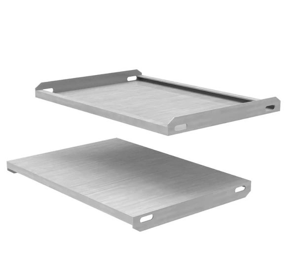 5 Adet A Tipi (Dıştan Geçmeli) Hafif Rack Tava - Depo Rafı Hafif Rack Tava  Galvaniz 40x30 cm 0,70 mm ürün görseli 1