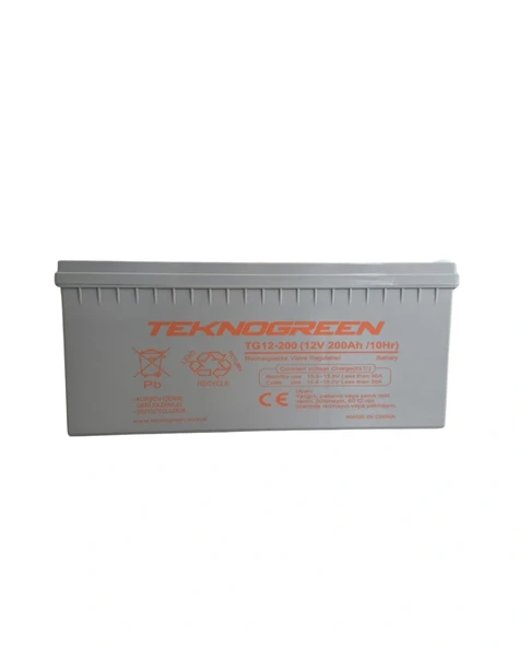 Teknogreen 200 Ah 12 Volt Jel Akü ürün görseli 1