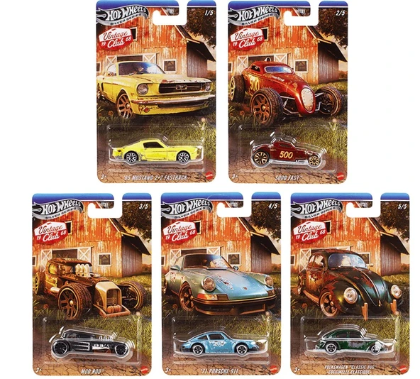 Hot Wheels Silver Series Vintage Club 1968 5'li Set HRT81 ürün görseli 1