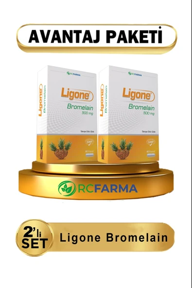 Ligone Bromelain 60 Kapsül 2 Adet ürün görseli 1
