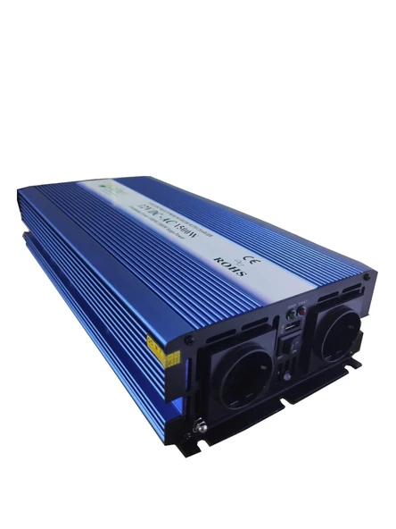 1500 Watt 12 Volt Ups (Şebeke Şarjlı) Tam Sinüs İnverter ürün görseli 1