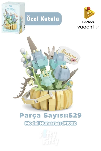 Panlos BOUTIQUE Serisi Mini Çiçek Buketi 529 Parça Oyuncak Yapım Seti -FFP1092 ürün görseli 1