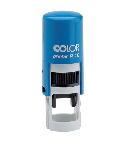 COLOP R12 YUVARLAK MAVİ KASA MAVİ KEÇE - 12MM ürün görseli 1