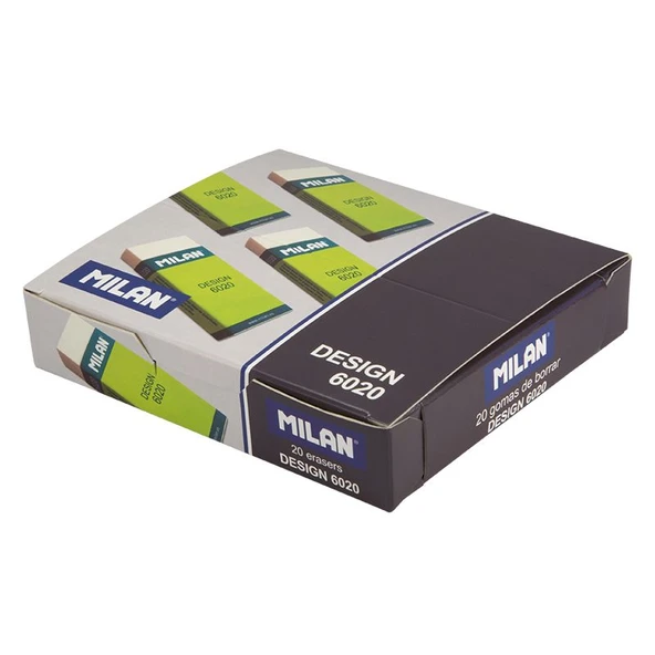 MILAN DESIGN 6020 NATA® PLASTİK SİLGİ - 20ADET ürün görseli 1