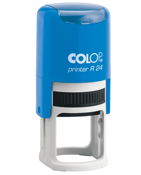 COLOP R24 YUVARLAK MAVİ KASA MAVİ KEÇE - 24MM ürün görseli 1