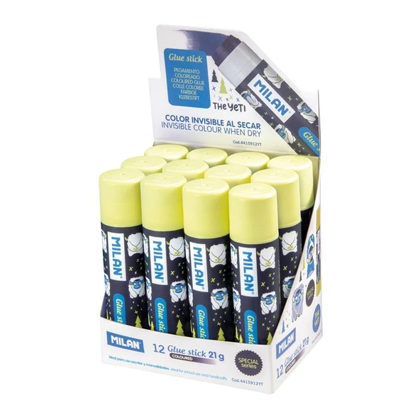 MILAN 4415912YT THE YETI MAVİ STICK YAPIŞTIRICI 21GR - 12'Lİ ürün görseli 1
