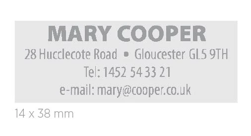 COLOP PRINTER C20 MAVİ KASA MAVİ KEÇE - 14X38MM - Resim 3