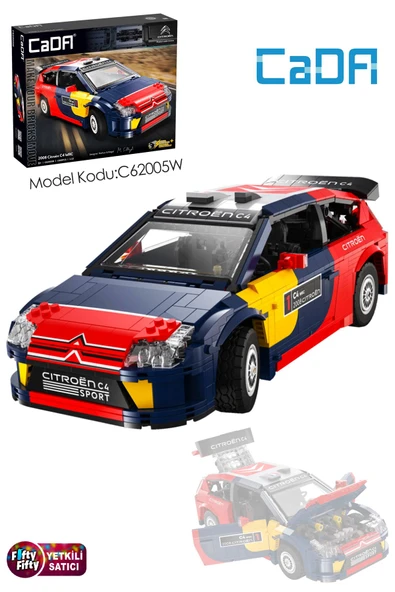 Cada Citroen C4 Wrc 2008 -C62005W (1569 Parça) Profesyonel Oyuncak Yapım Seti ürün görseli 1