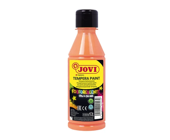 JOVI 519 GUAJ BOYA 250ML KARANLIKTA PARLAYAN FOSFORLU TURUNCU ürün görseli 1