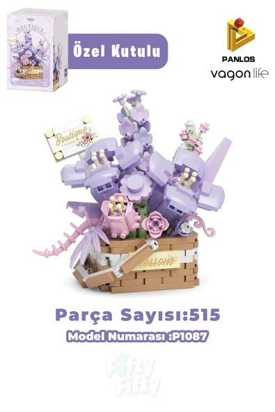 Panlos BOUTIQUE Serisi Mini Çiçek Buketi 515 Parça Oyuncak Yapım Seti -FFP1087 ürün görseli 1