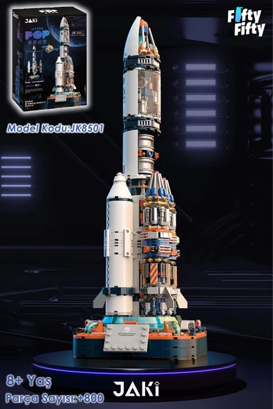 PTTAVM: Jaki Space Serisi/uzay ROKETI-JK8501 (+800 Parça) Oyuncak