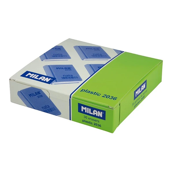 MILAN CPM2036 NATA® KİTAP ŞEKLİNDE PLASTİK SİLGİ - 36ADET ürün görseli 1